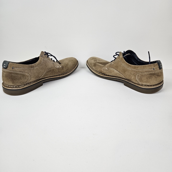 Steve Madden HATRICK Men's Suede Oxfords Tan 9.5 Preppy Academia Classic Staple - Picture 4 of 7